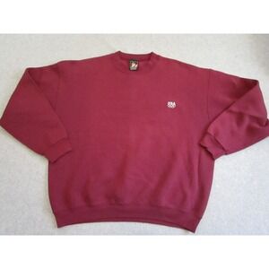 Vintage Olympic Sweater Mens XL Maroon JCPenney USA‎ Rings Embroidered 90s Red